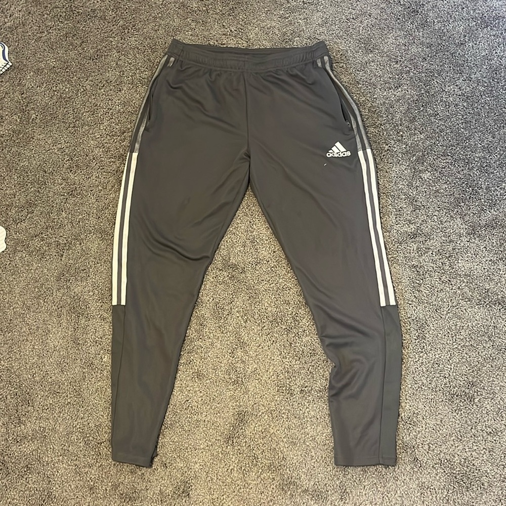 Adidas Men’s Grey Tack Pants Size Medium